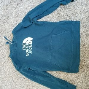 North face dark teal hoodie